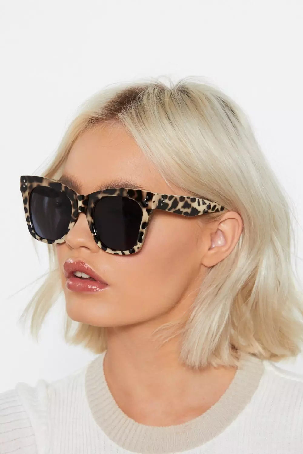 Lunettes De Soleil Yeux De Chat Effet Leopard Nasty Gal