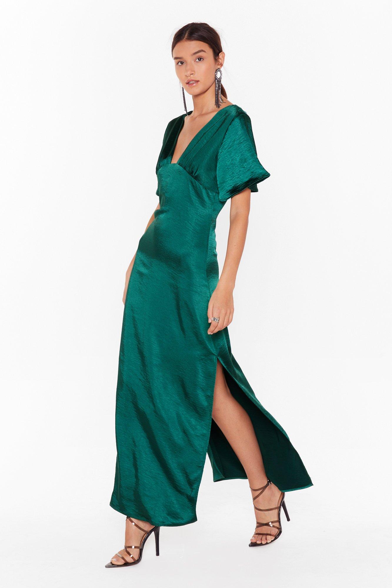 nasty gal green dress