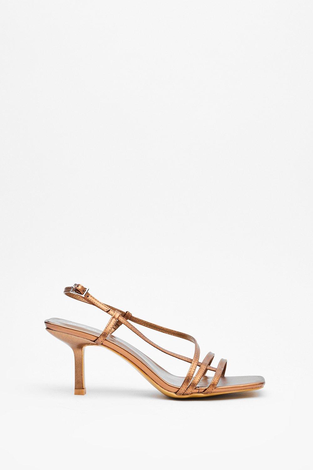 beige strappy sandals