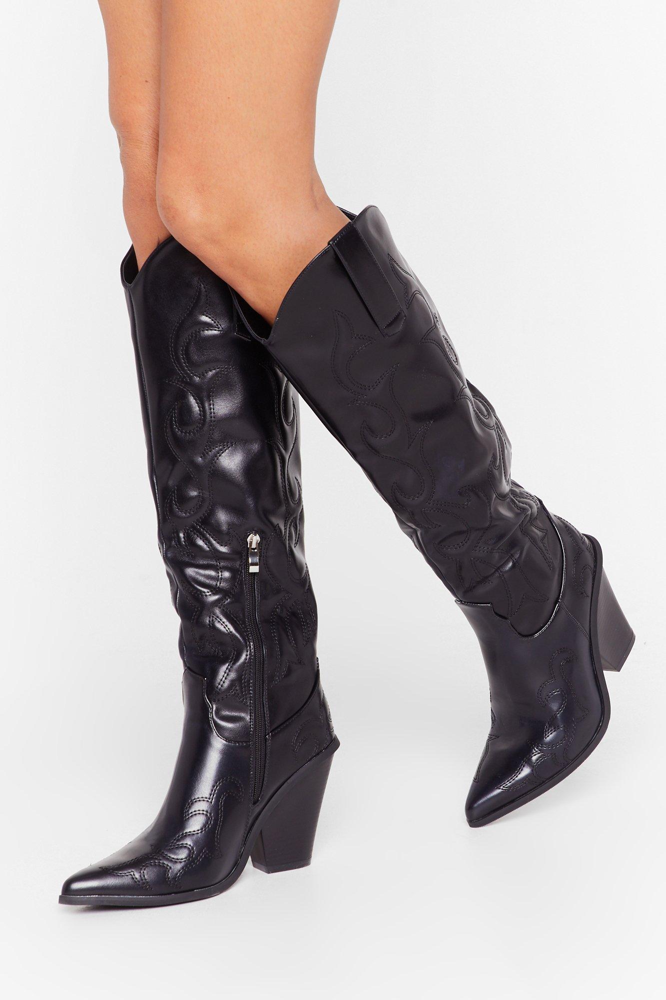 cowboy knee high boots