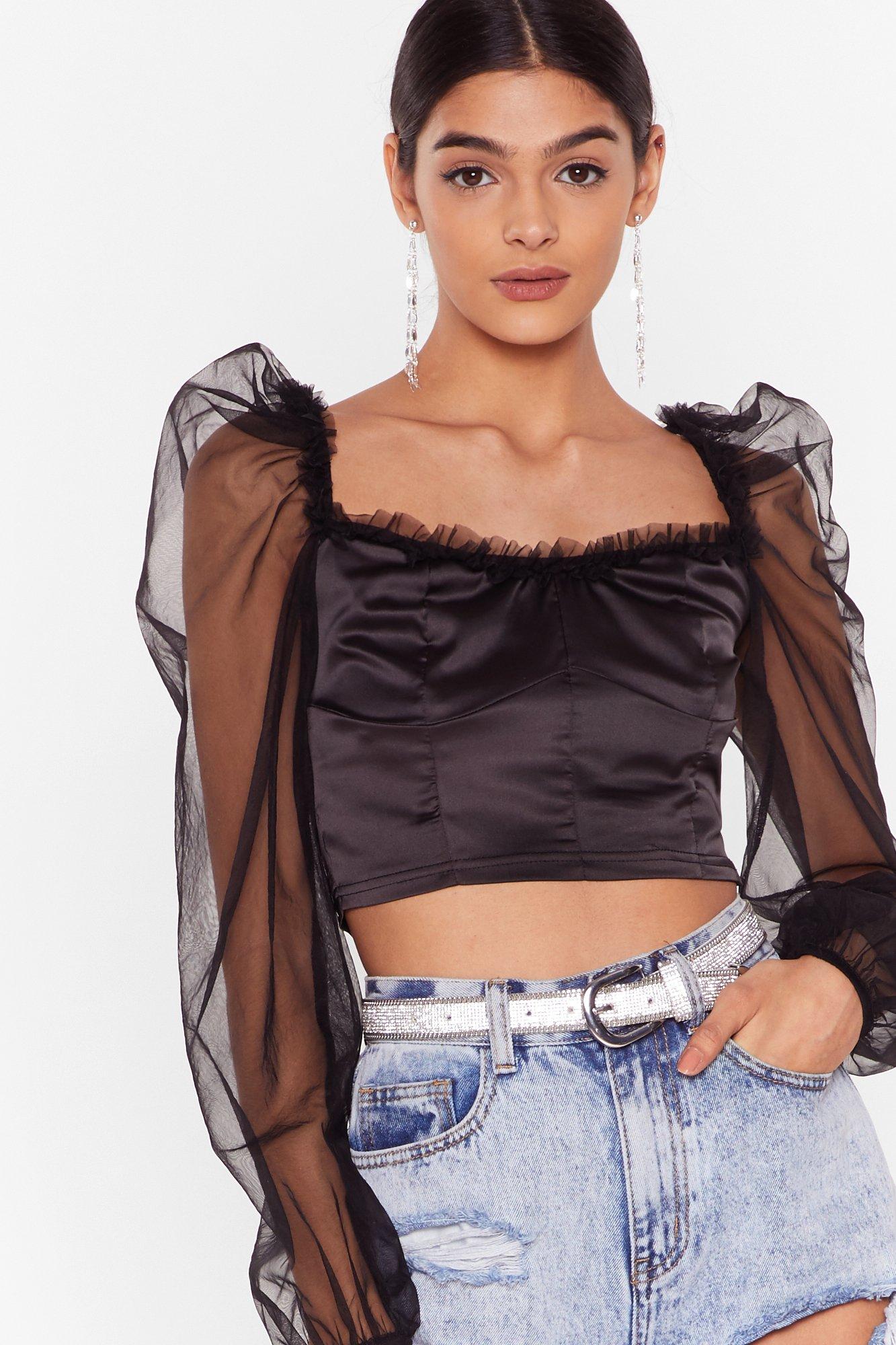 Nasty Gal Organza Top 2024 www.hockeyplayer .ar