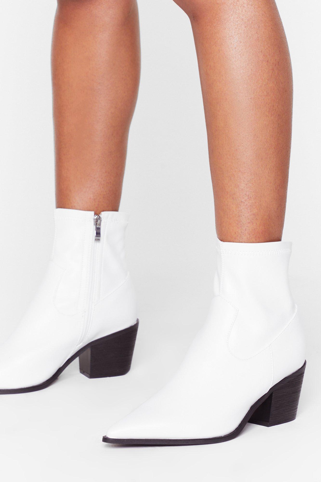 low heel sock ankle boots