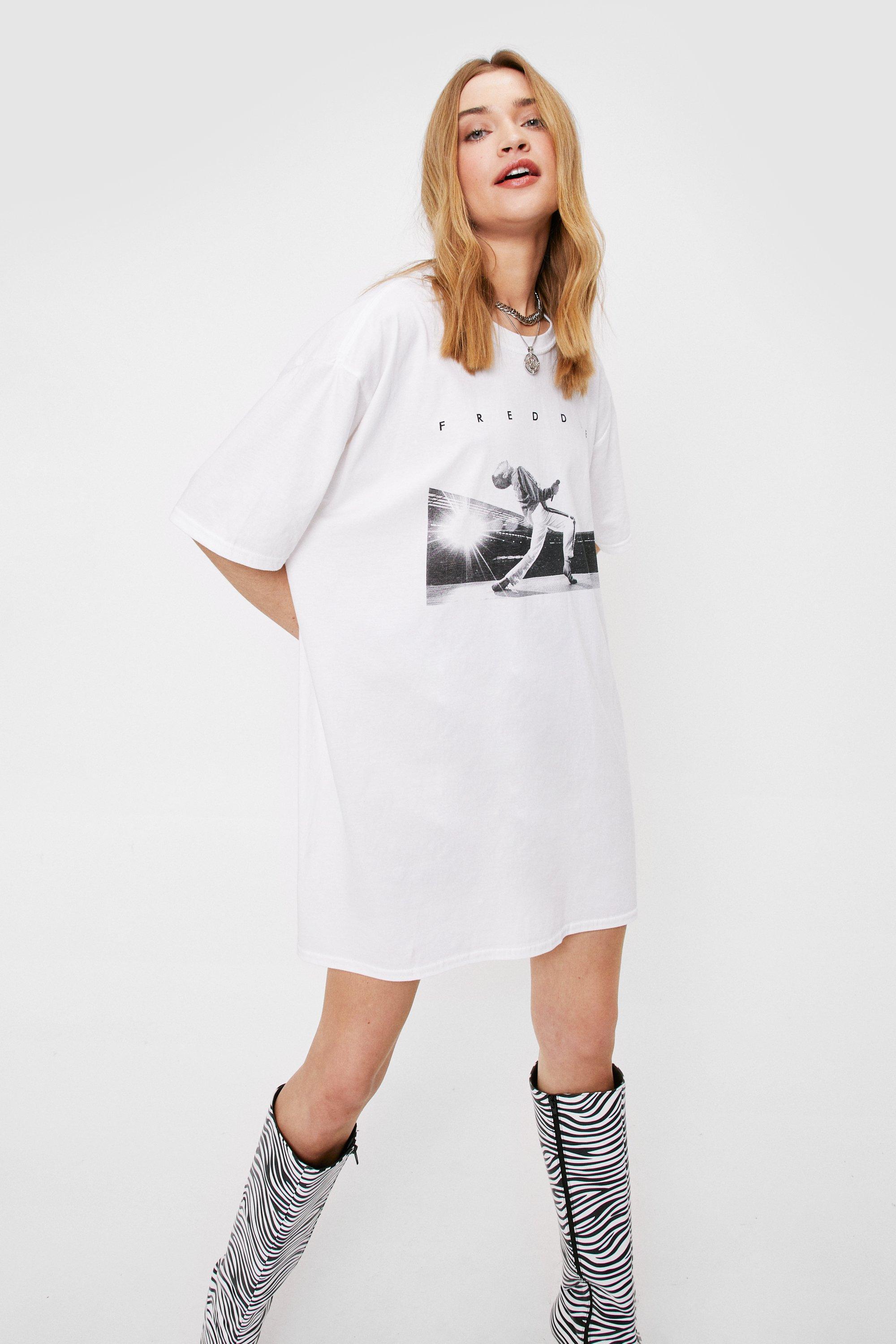 tee dress white