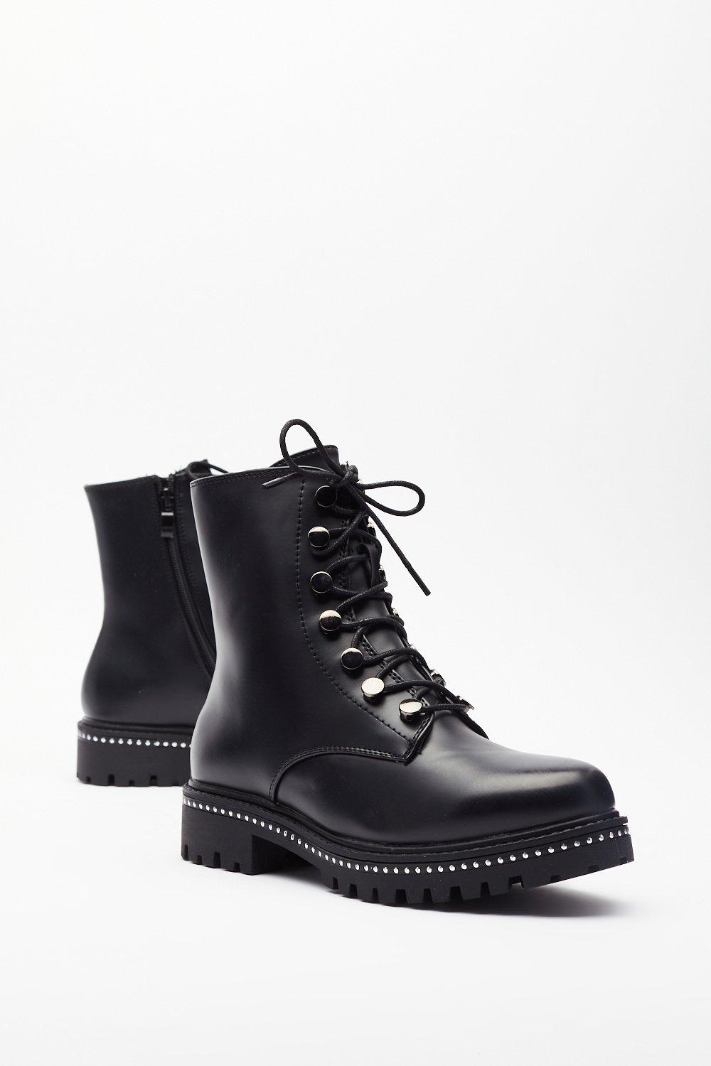 girls black biker boots