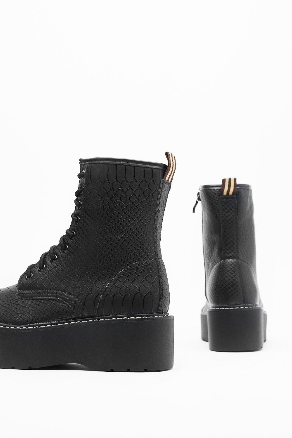 bottines a lacets plateforme