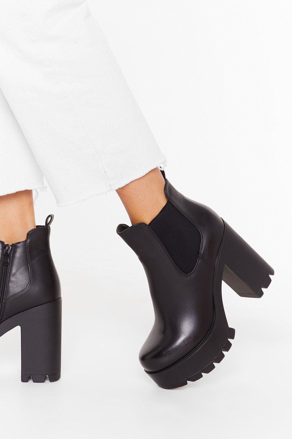 big heel boots