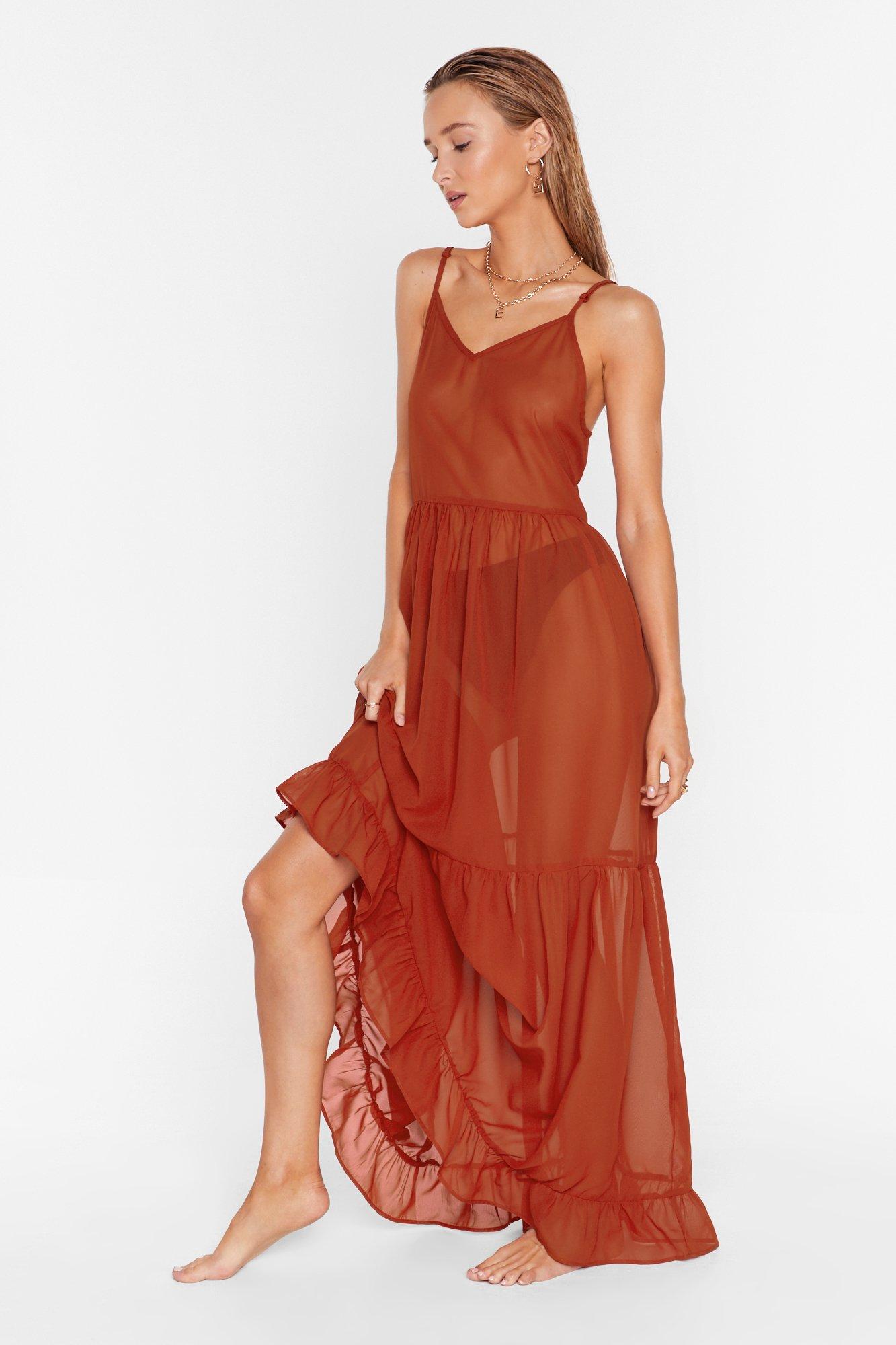 burnt orange maxi