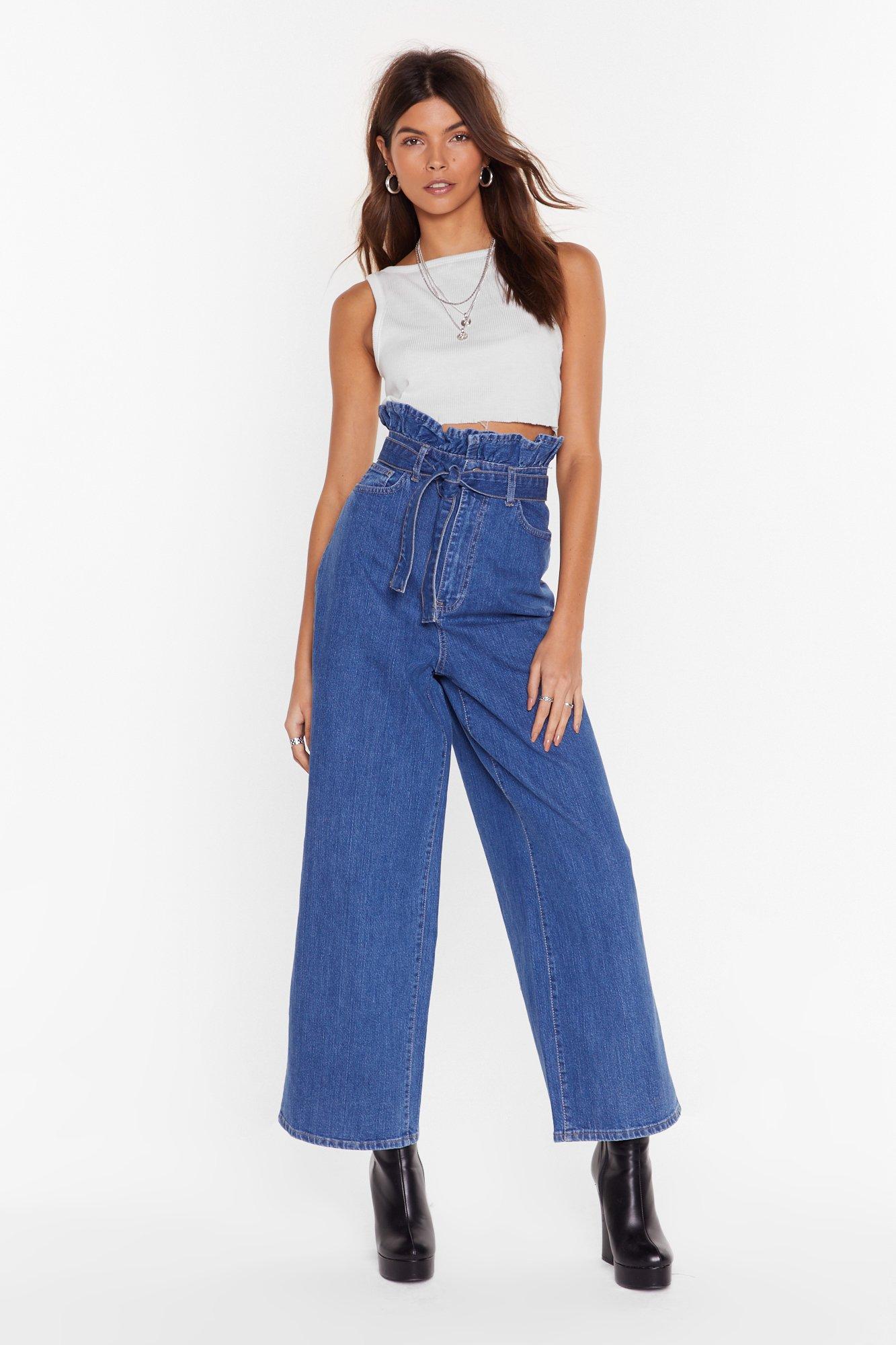 paperbag waist jeans