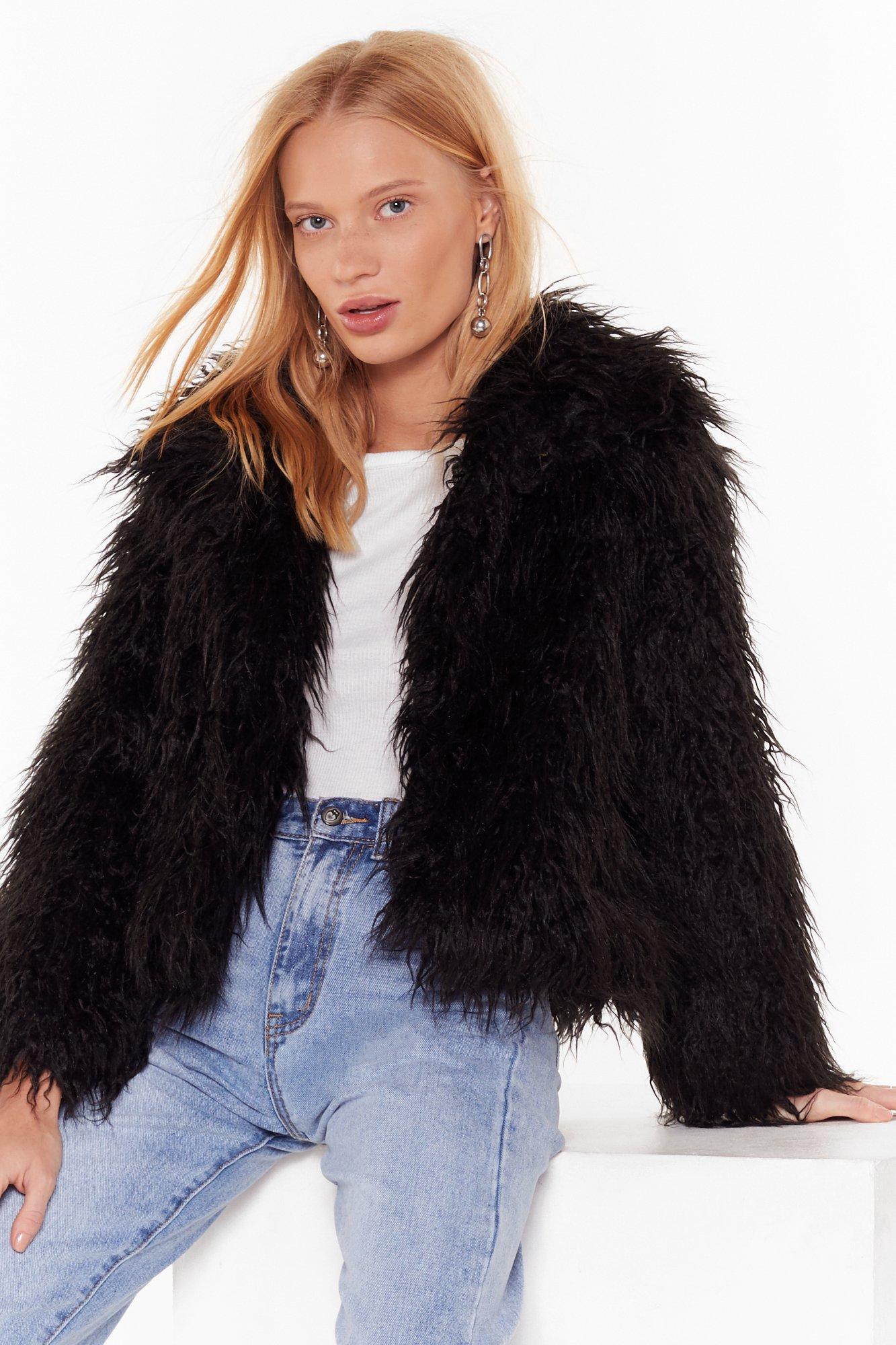 faux fur jacket