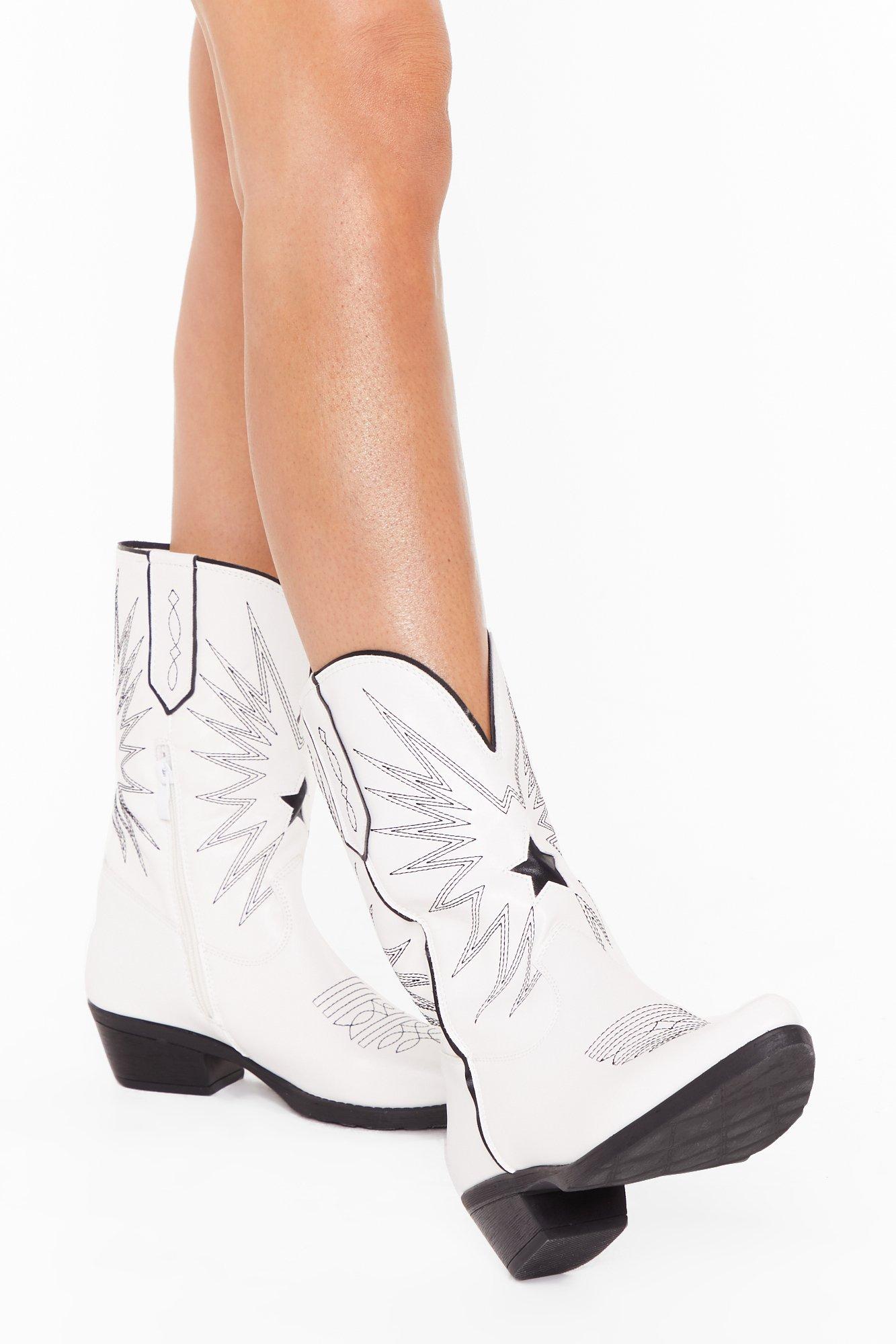western boots white