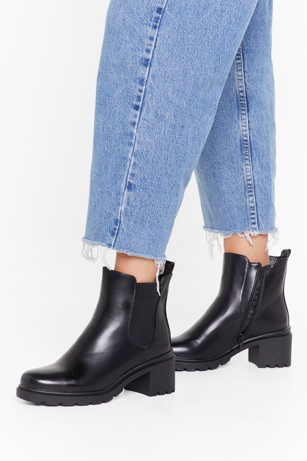 non leather chelsea boots