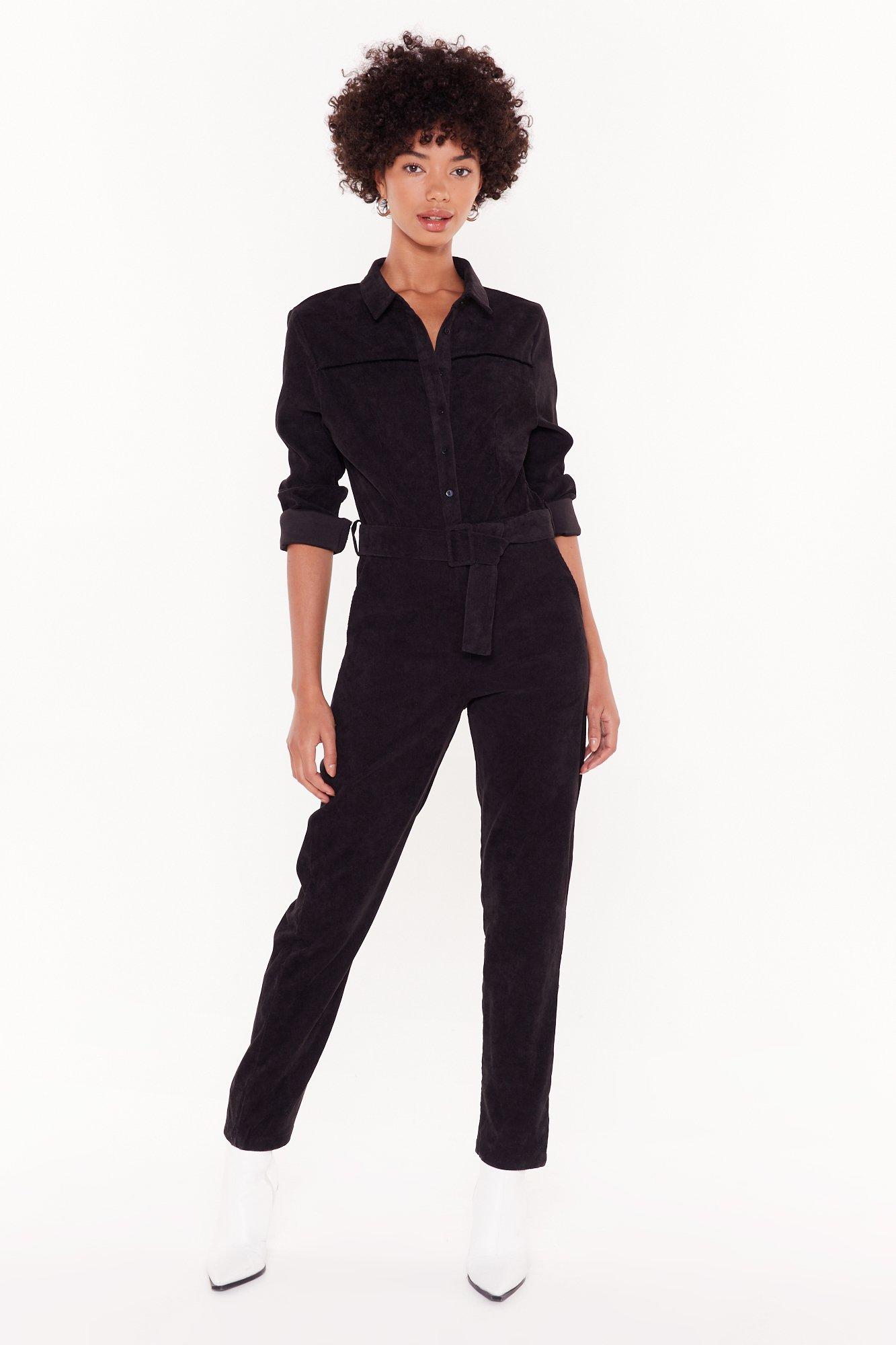 boiler suit with belt