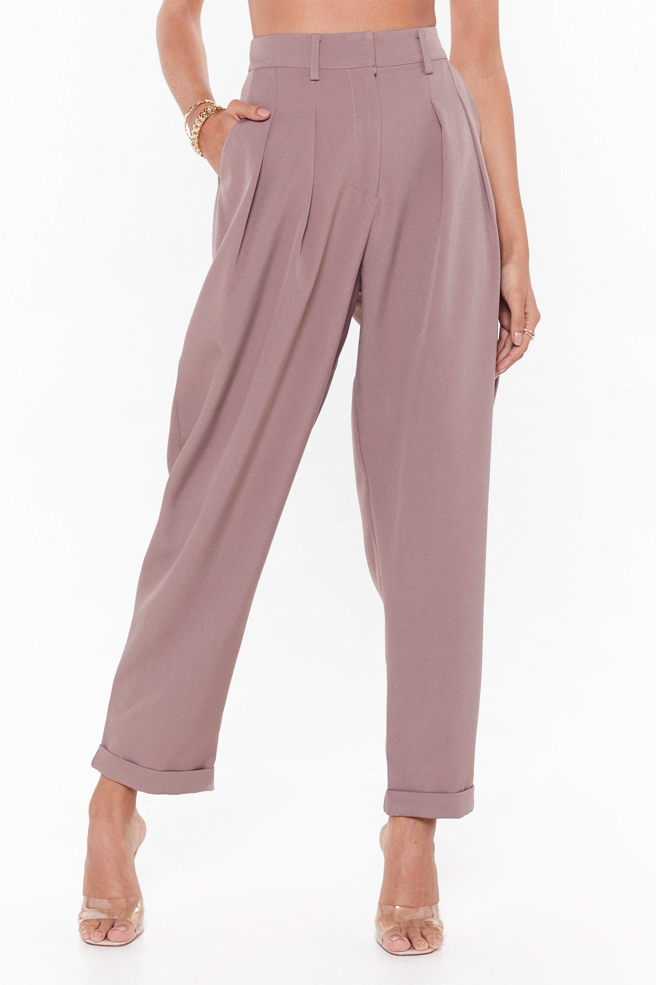 high waisted tapered pants