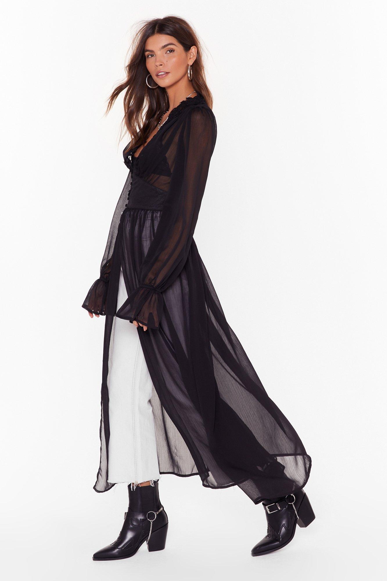 longline chiffon blouses