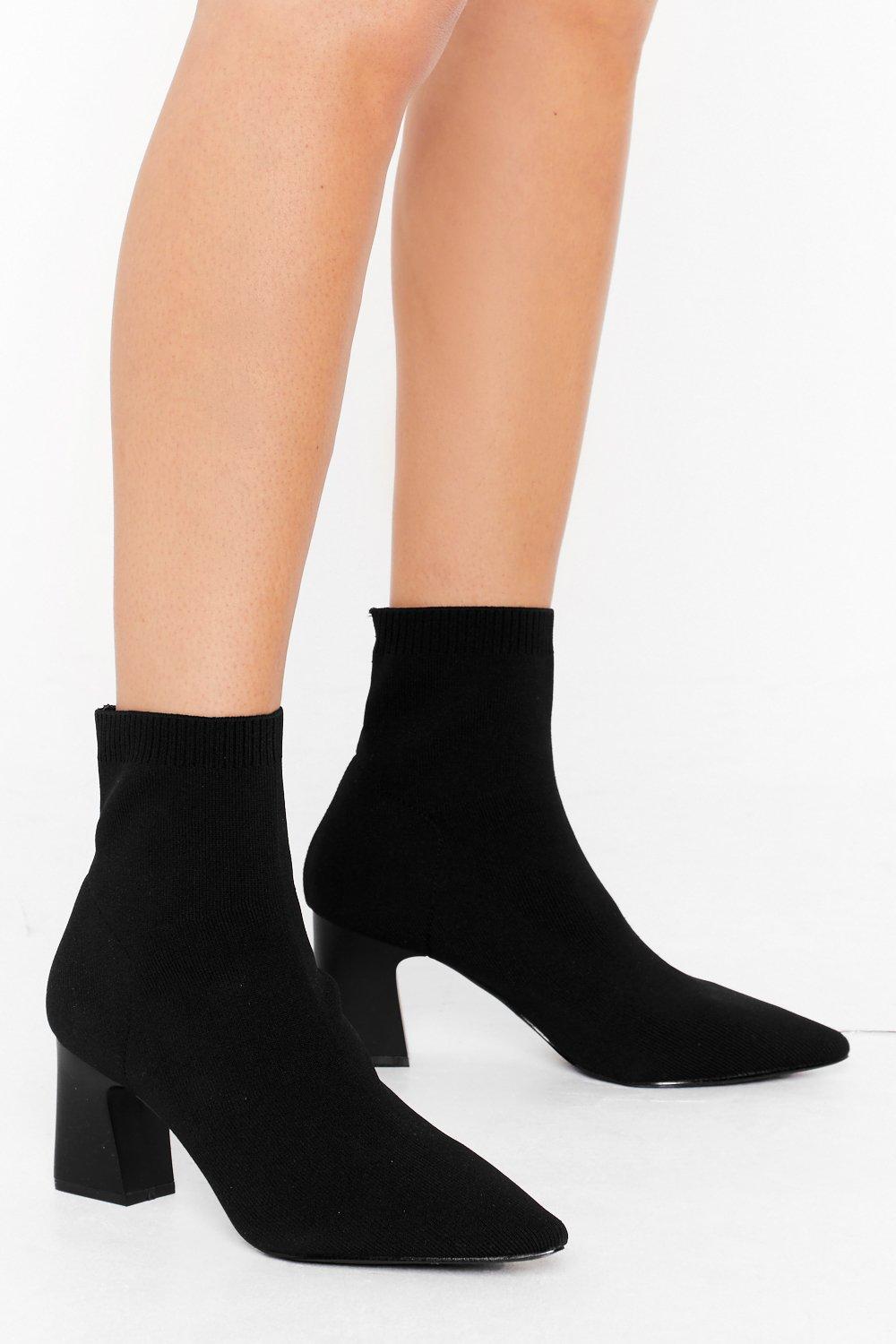 wide fit block heel boots