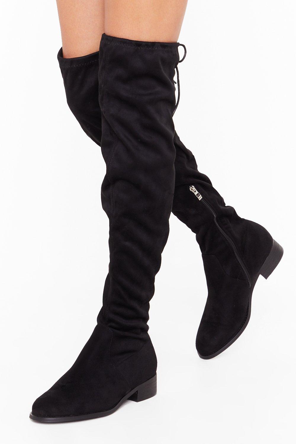 thigh high wide fit boots