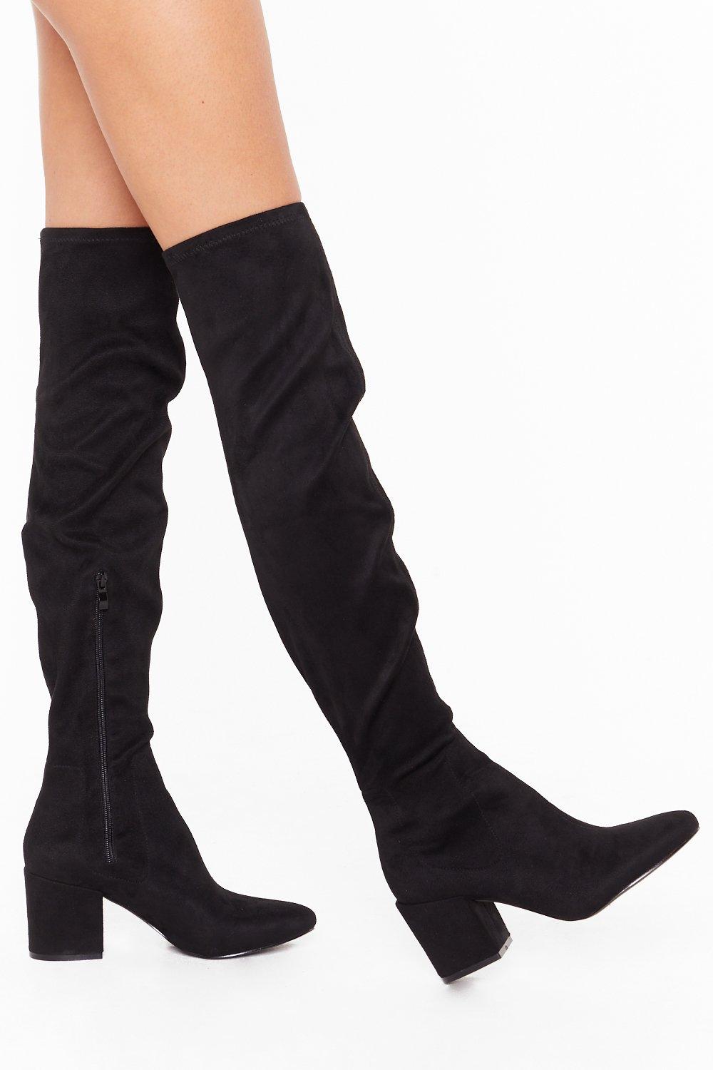 wide fit over the knee boots