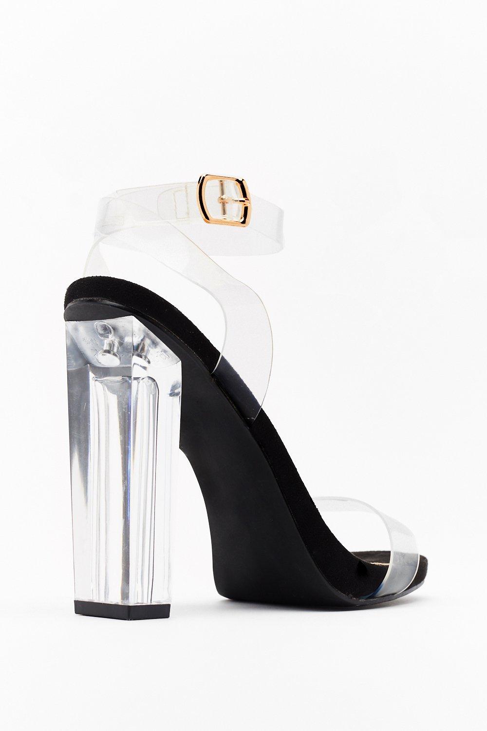 wide width clear shoes