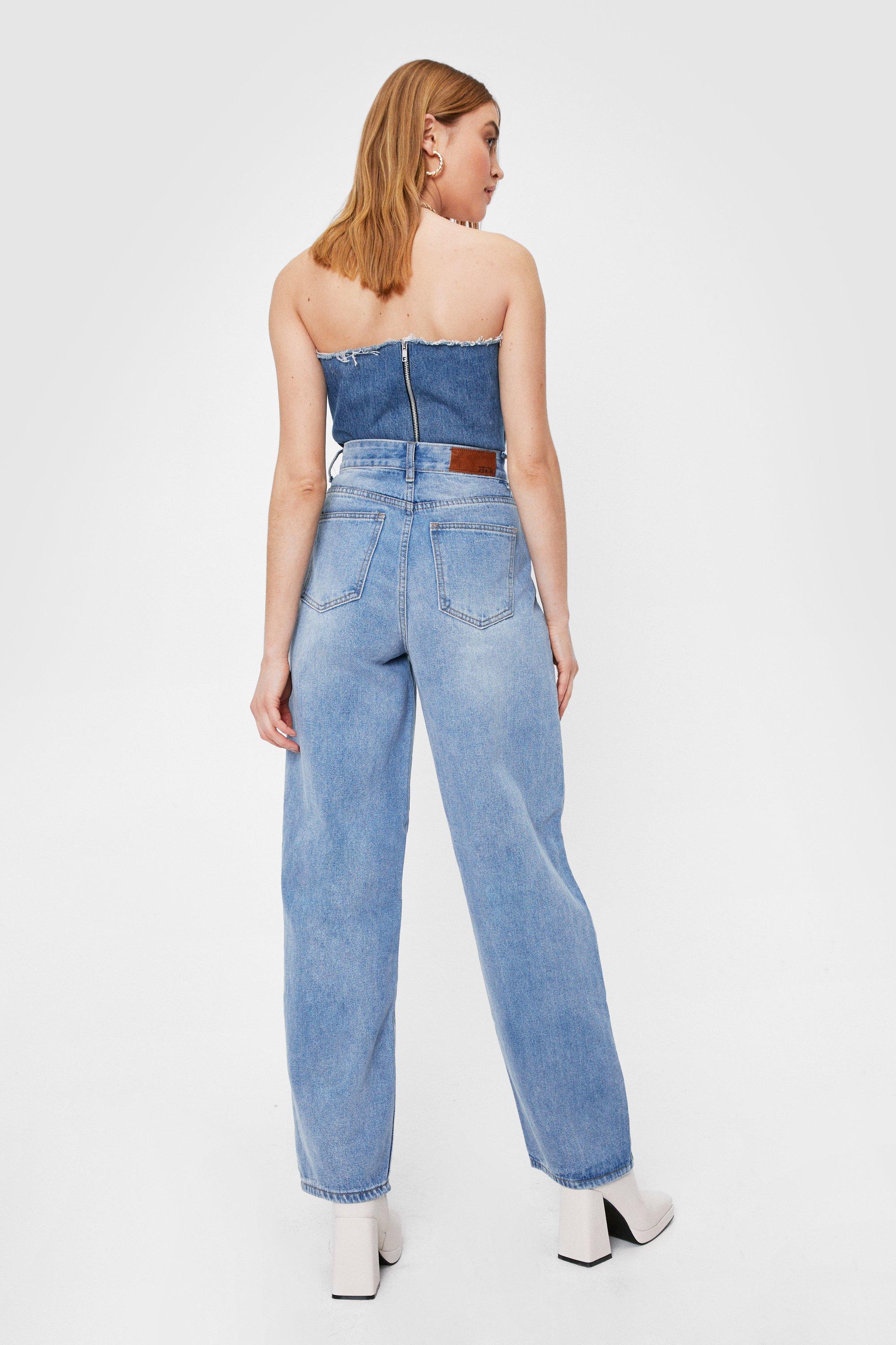 Dru Long Wide-Leg Jeans | Nasty Gal