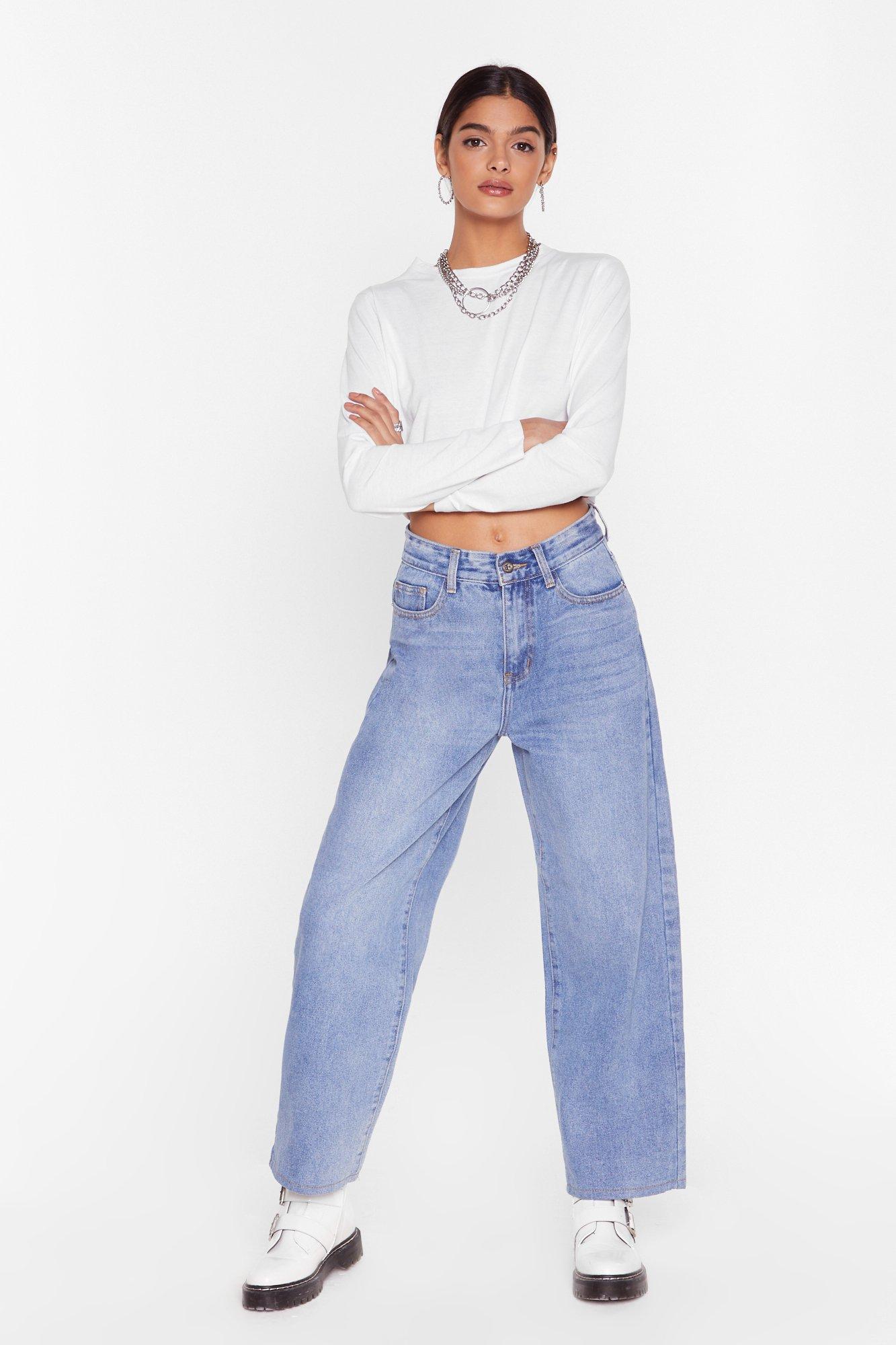 short wide leg jeans