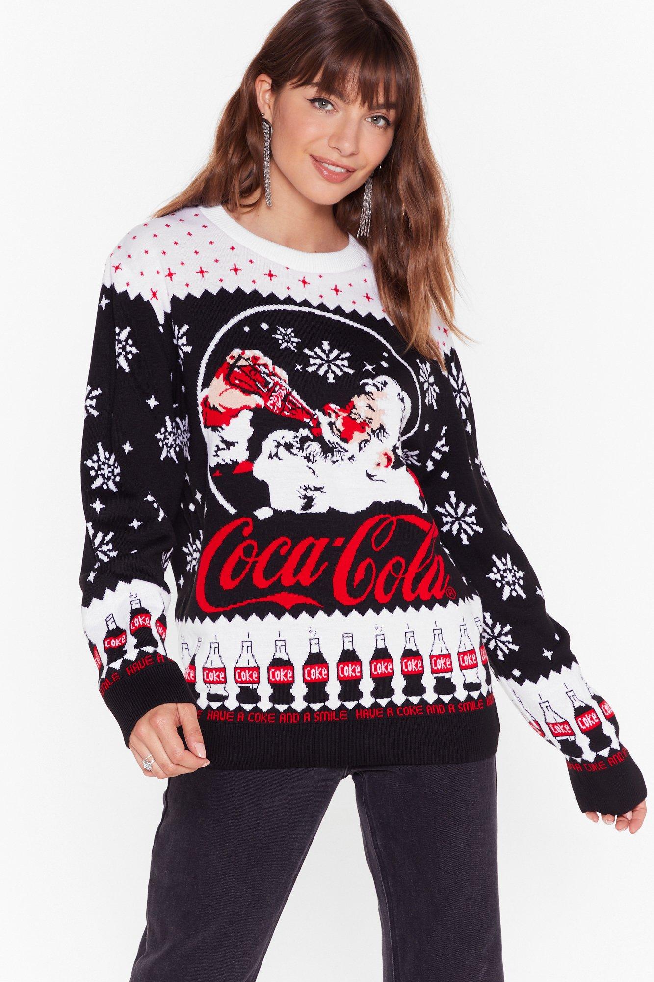 coca cola christmas sweatshirt