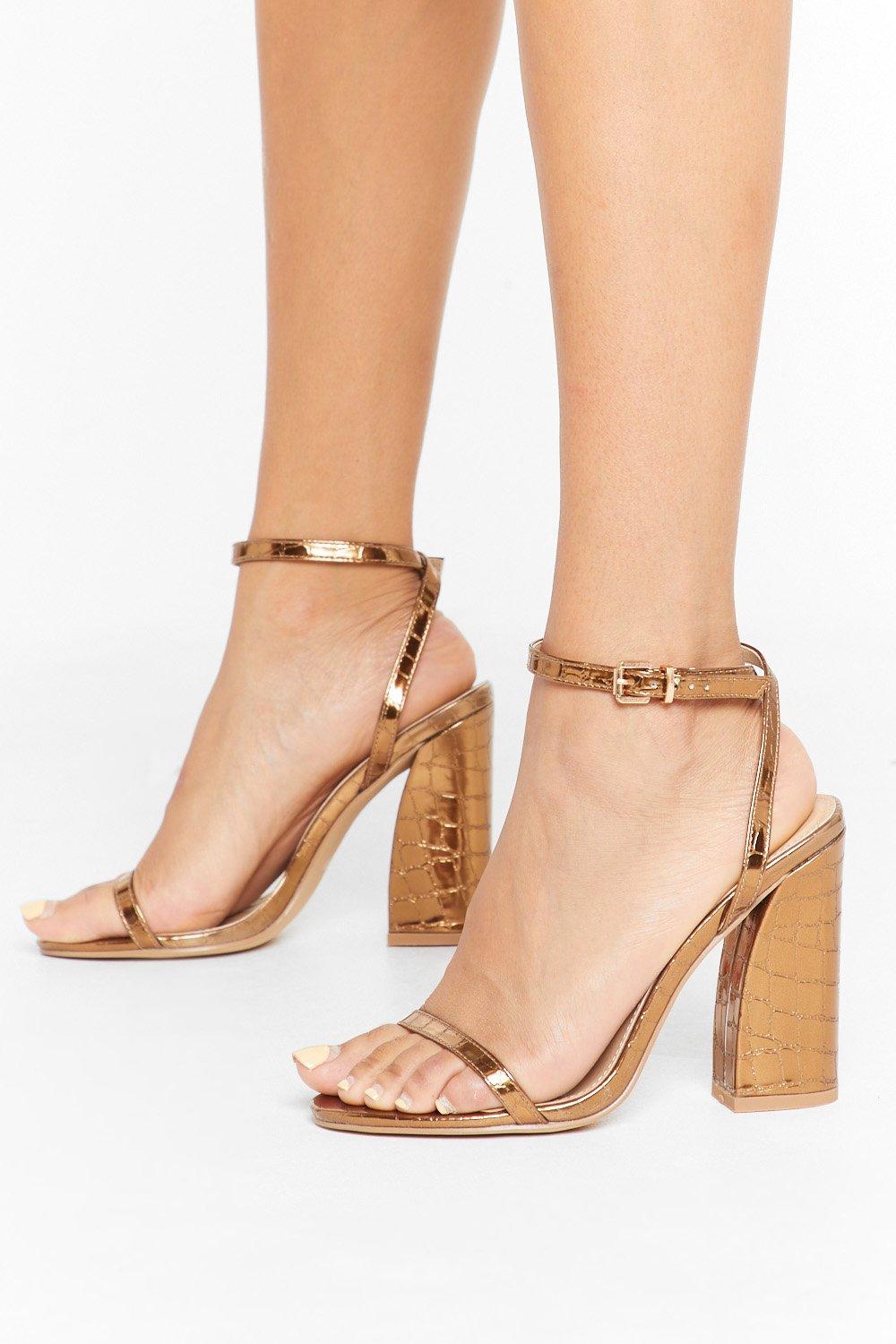 bronze heels