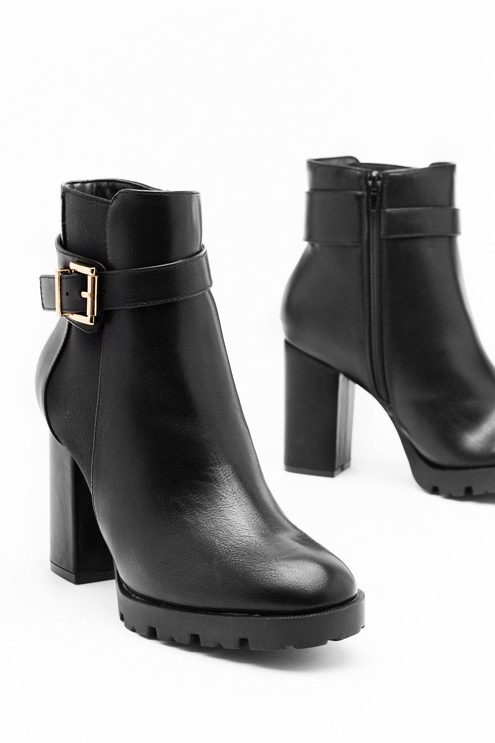 wide fit black flat boots