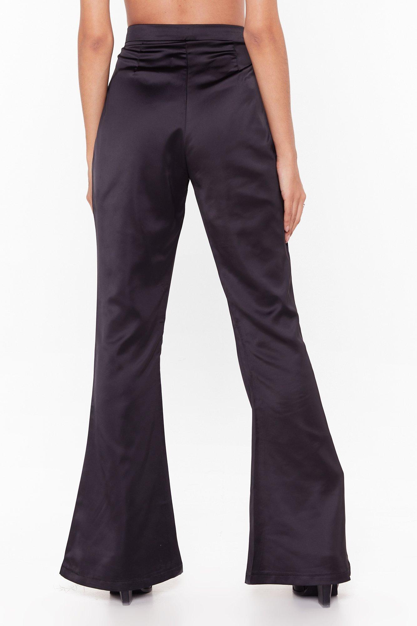 Turn Threads Satin Flared Pants | Nasty Gal