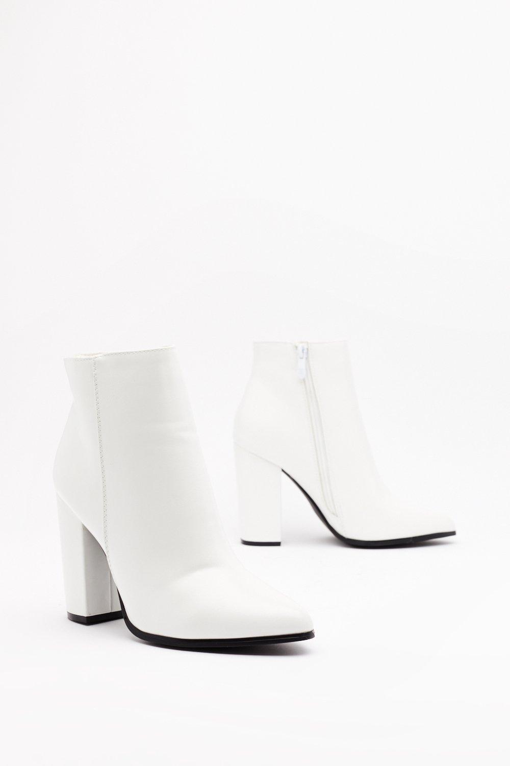 white booties