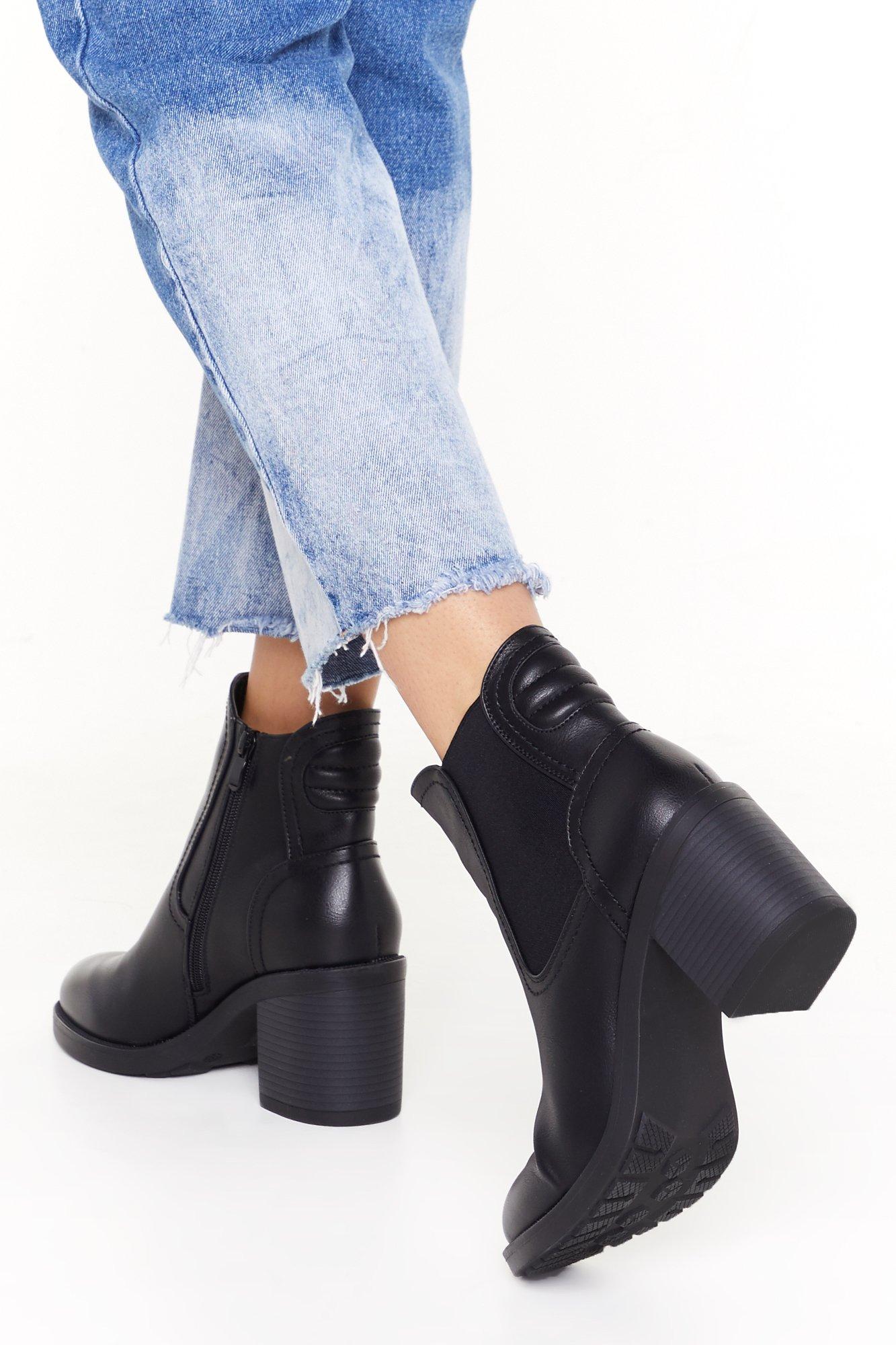 babe block heel boots