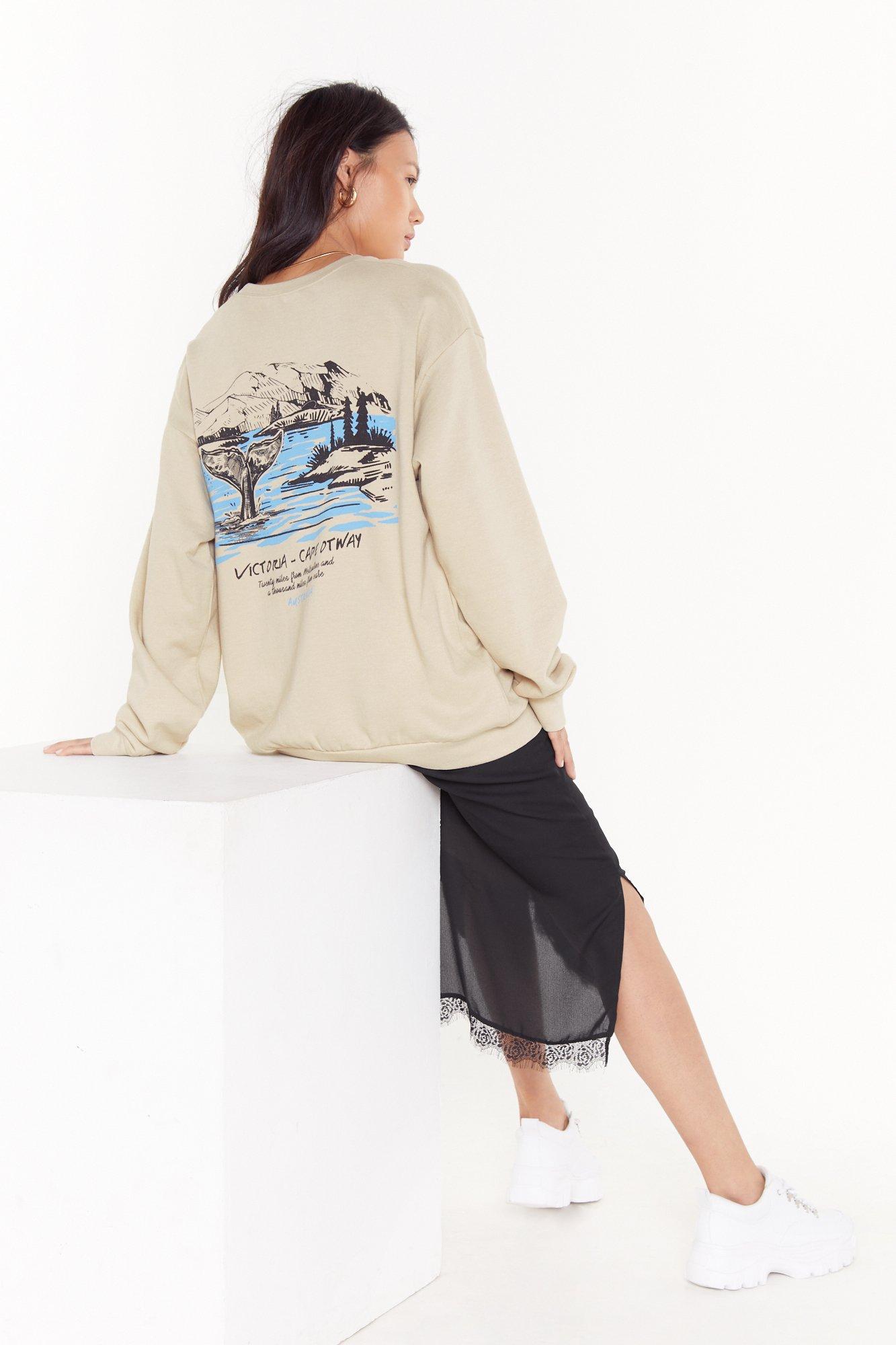 graphic oversized hoodie