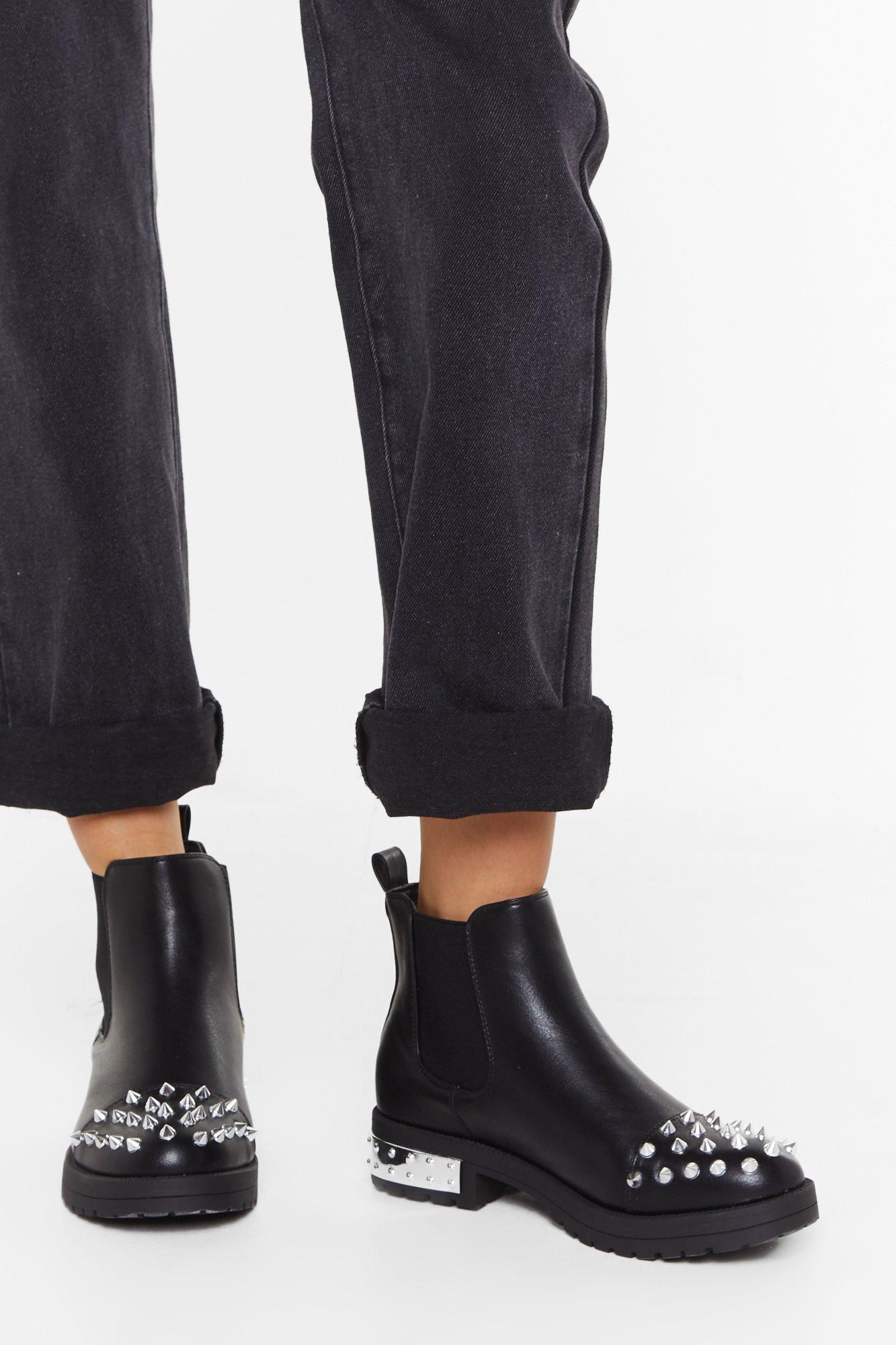 pu chelsea boots