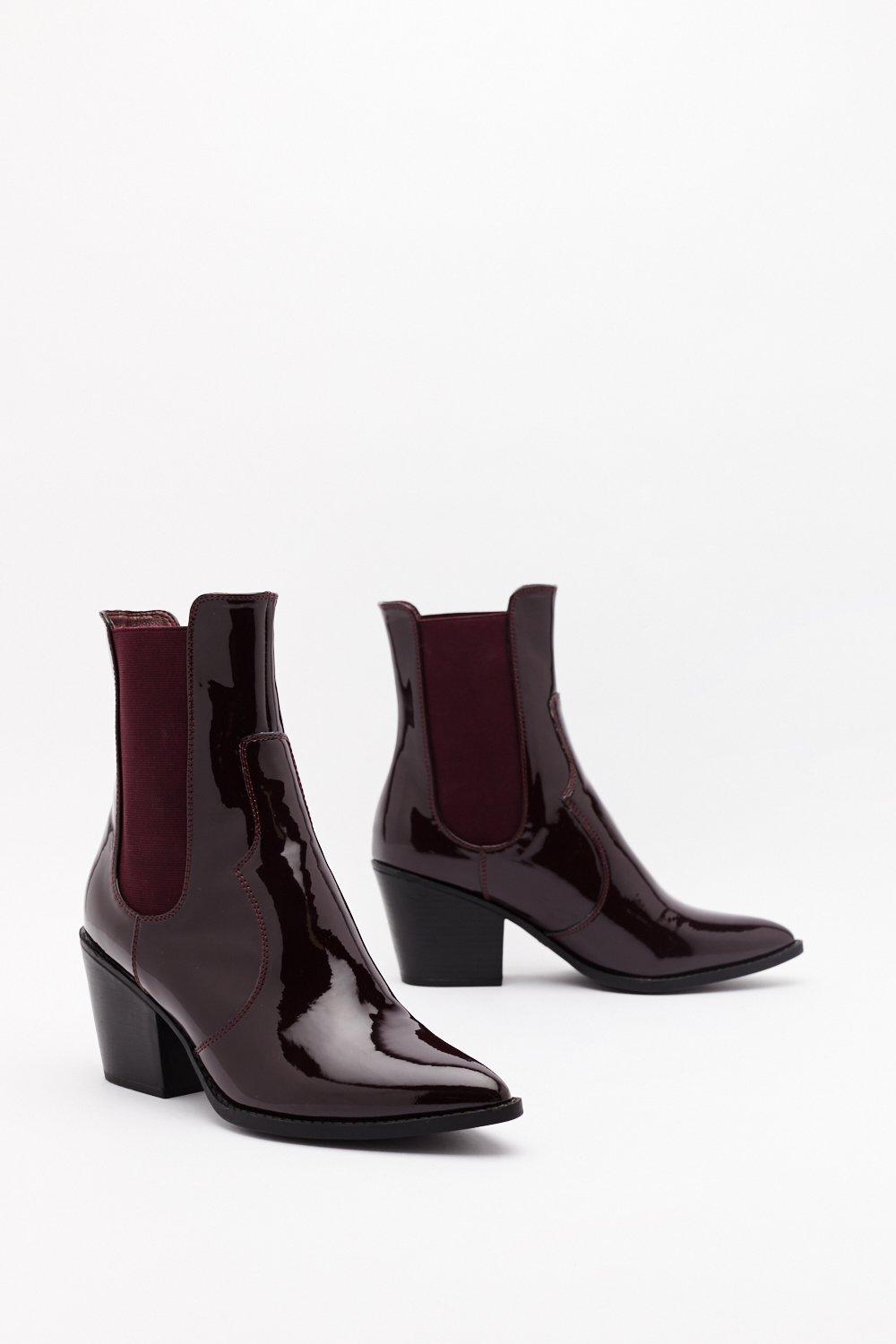 asda burgundy boots