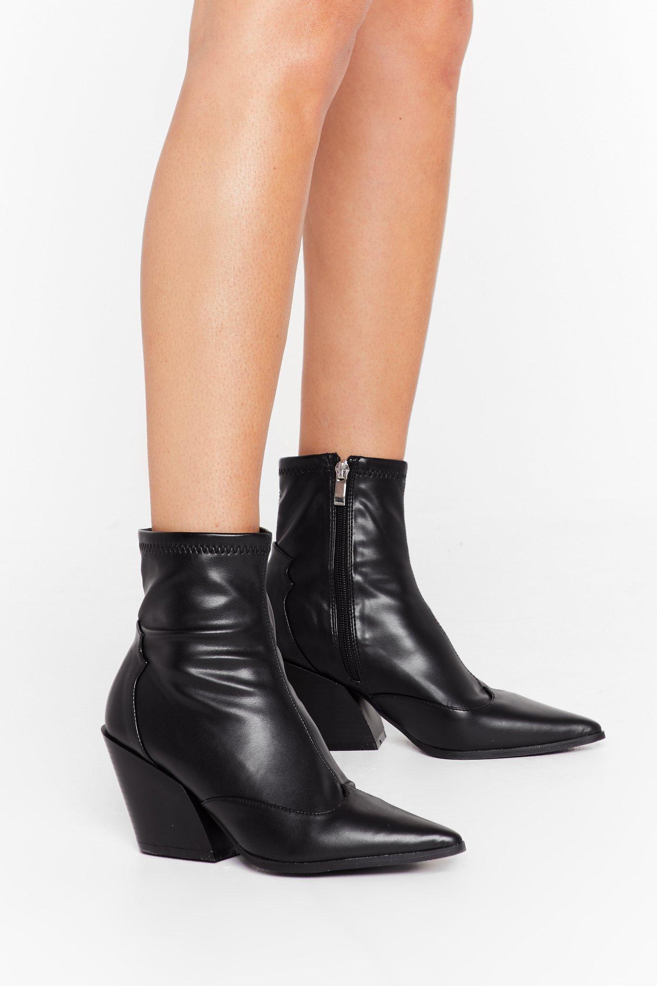 faux western boots