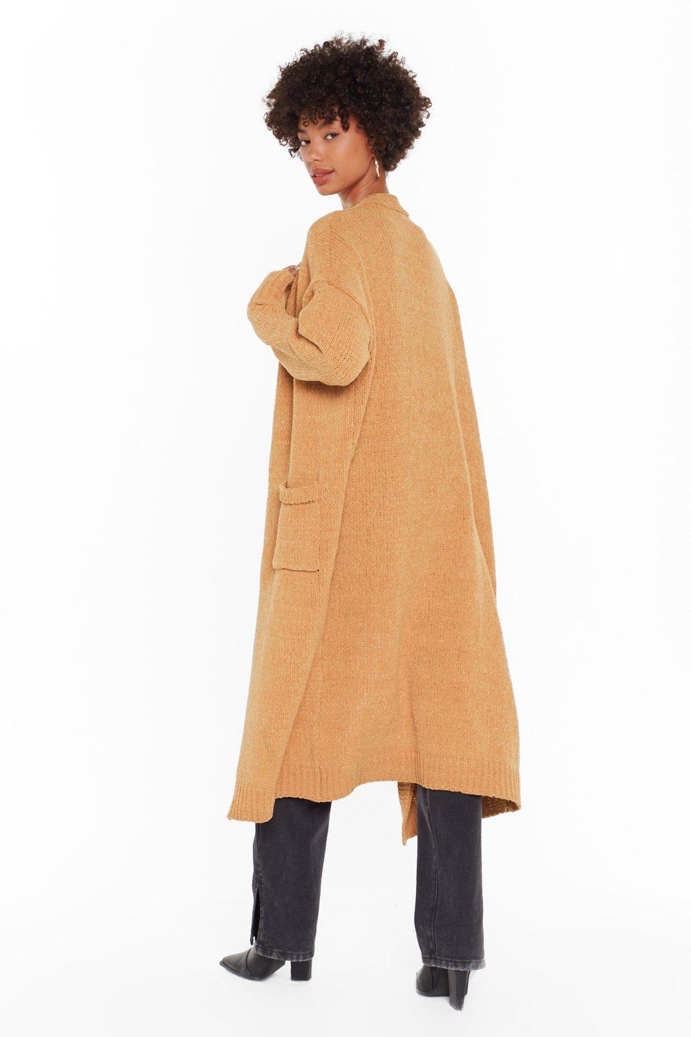 camel maxi cardigan