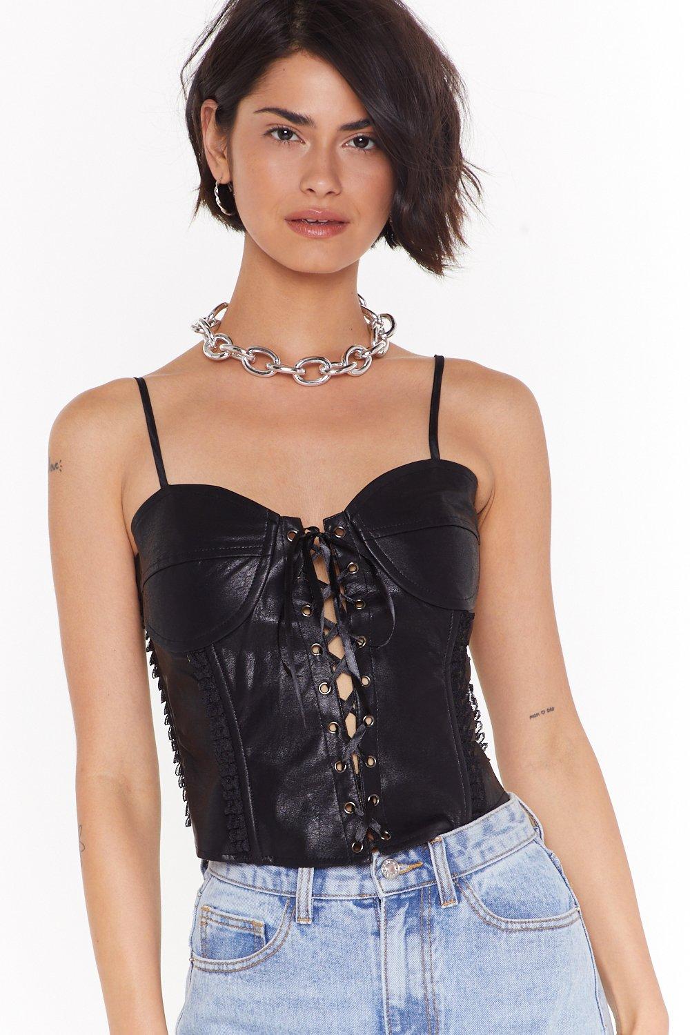 faux corset top