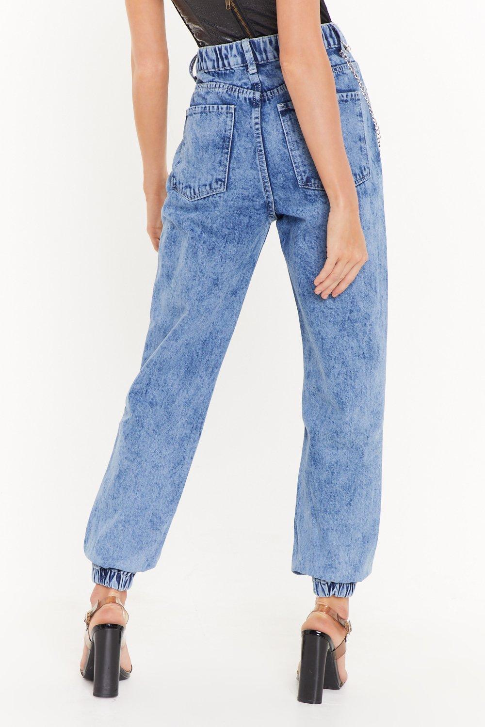 womens denim jogger