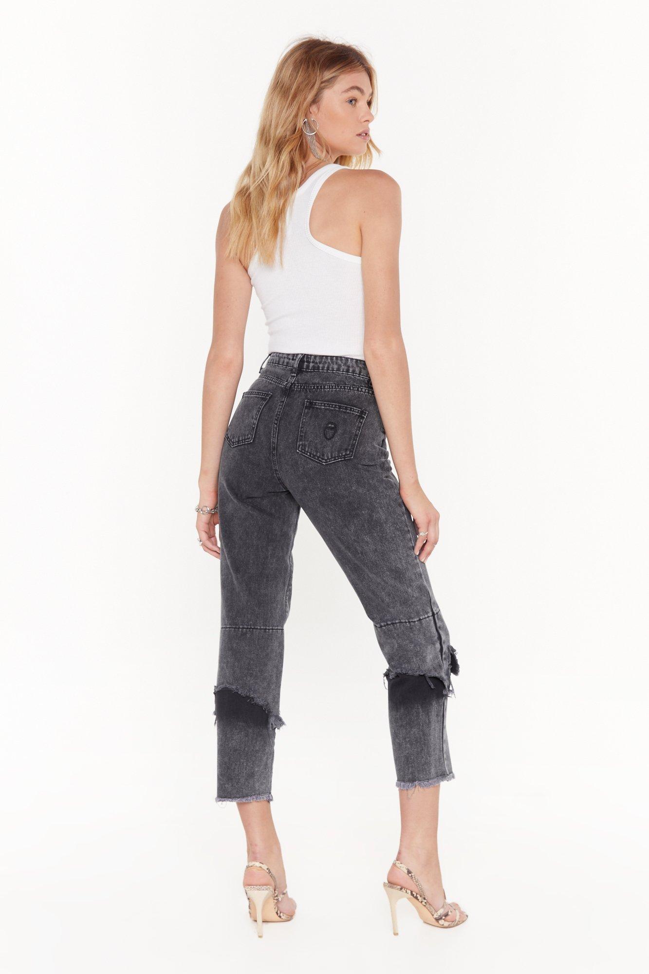 mom cropped jeans