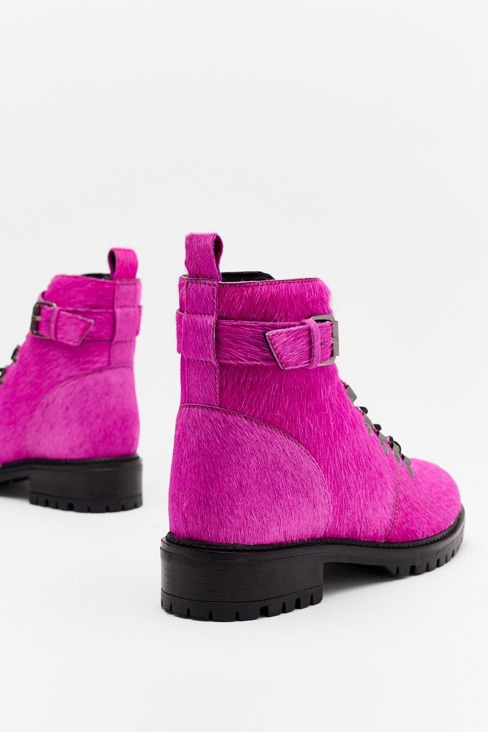 pink biker boots