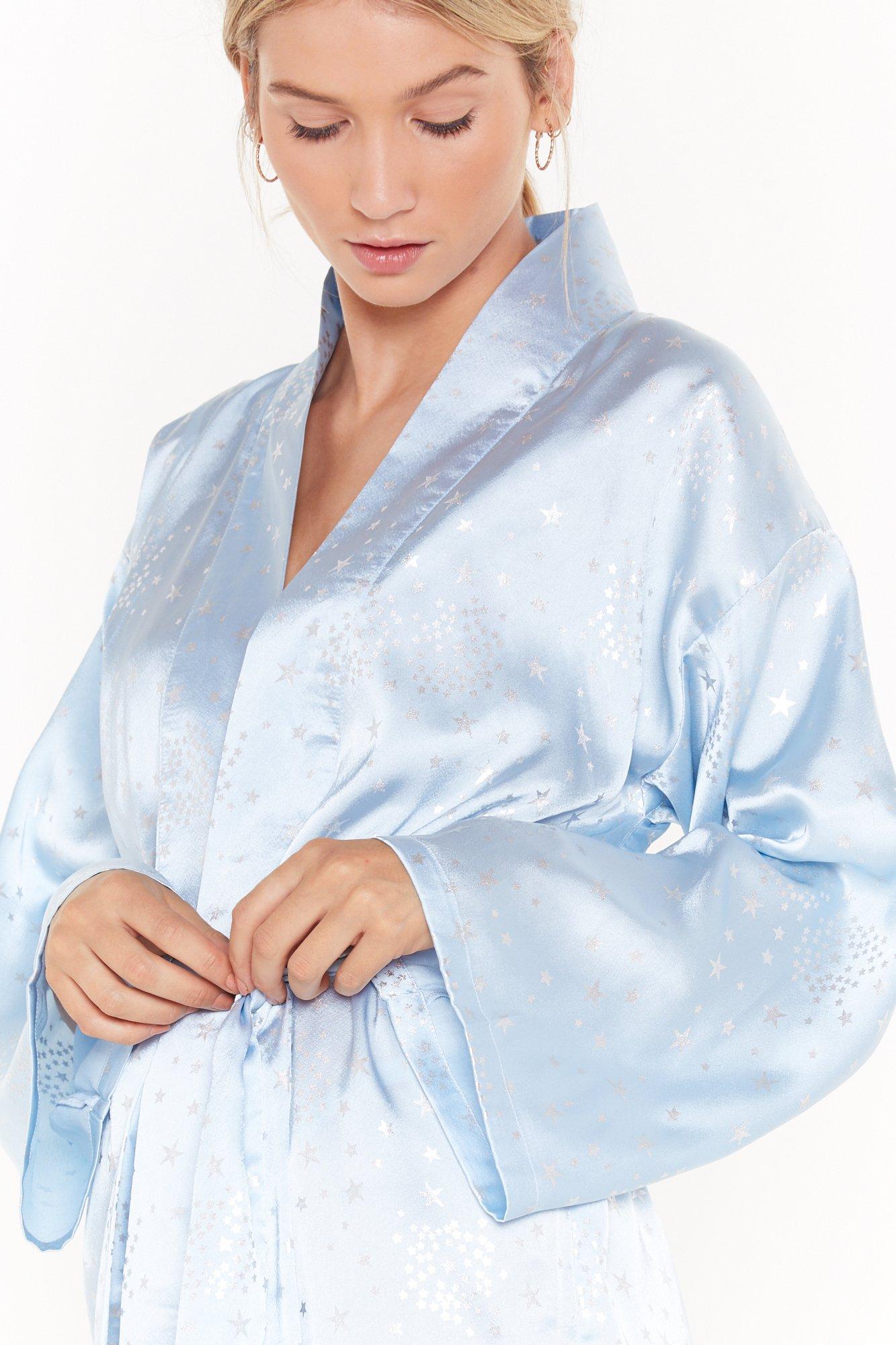 satin dressing gown