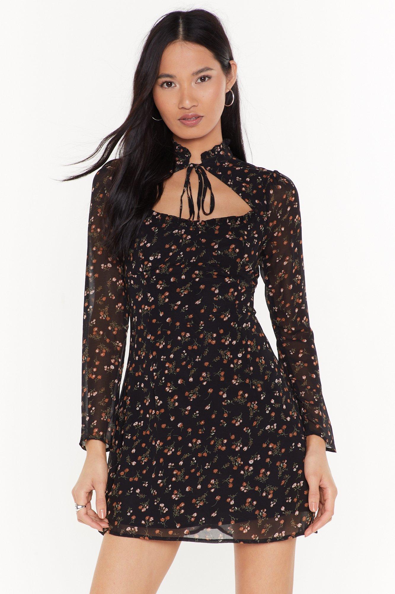 flower mini dress