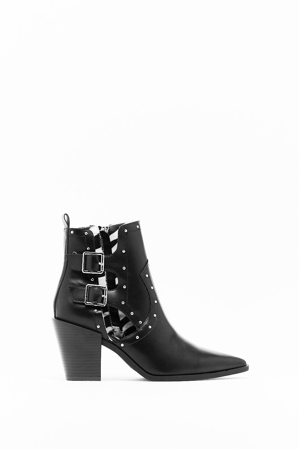 cut out western boots