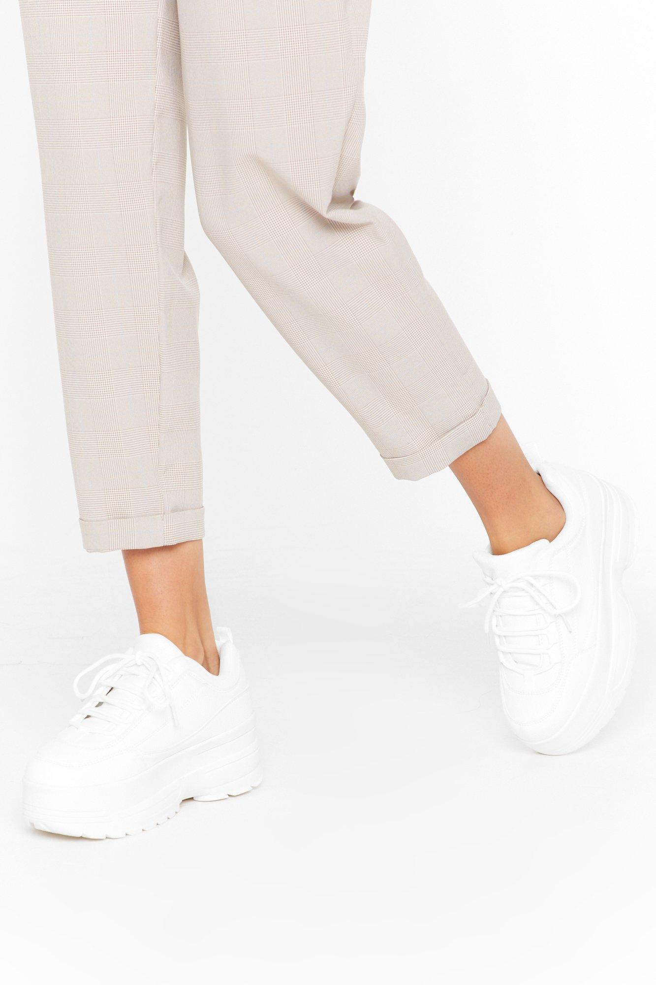 nasty gal white sneakers