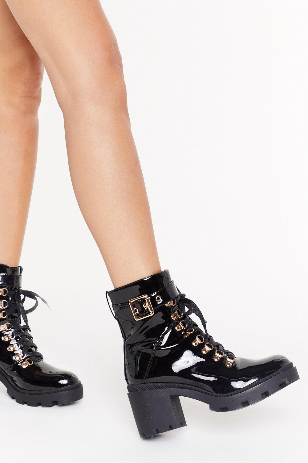 lace up ankle hiker boots