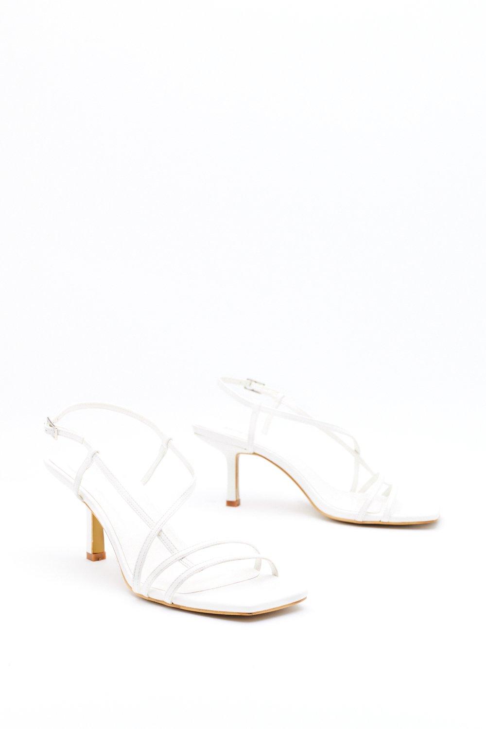 white kitten heel sandals uk