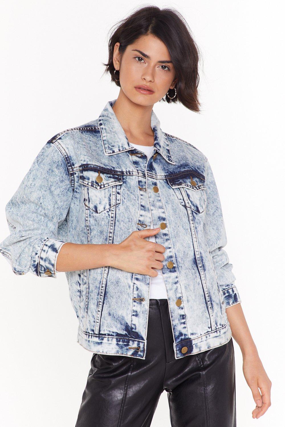 washed denim jacket