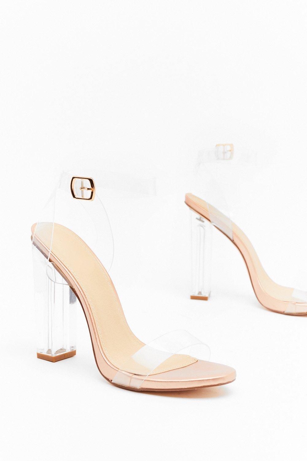 nasty gal perspex heels