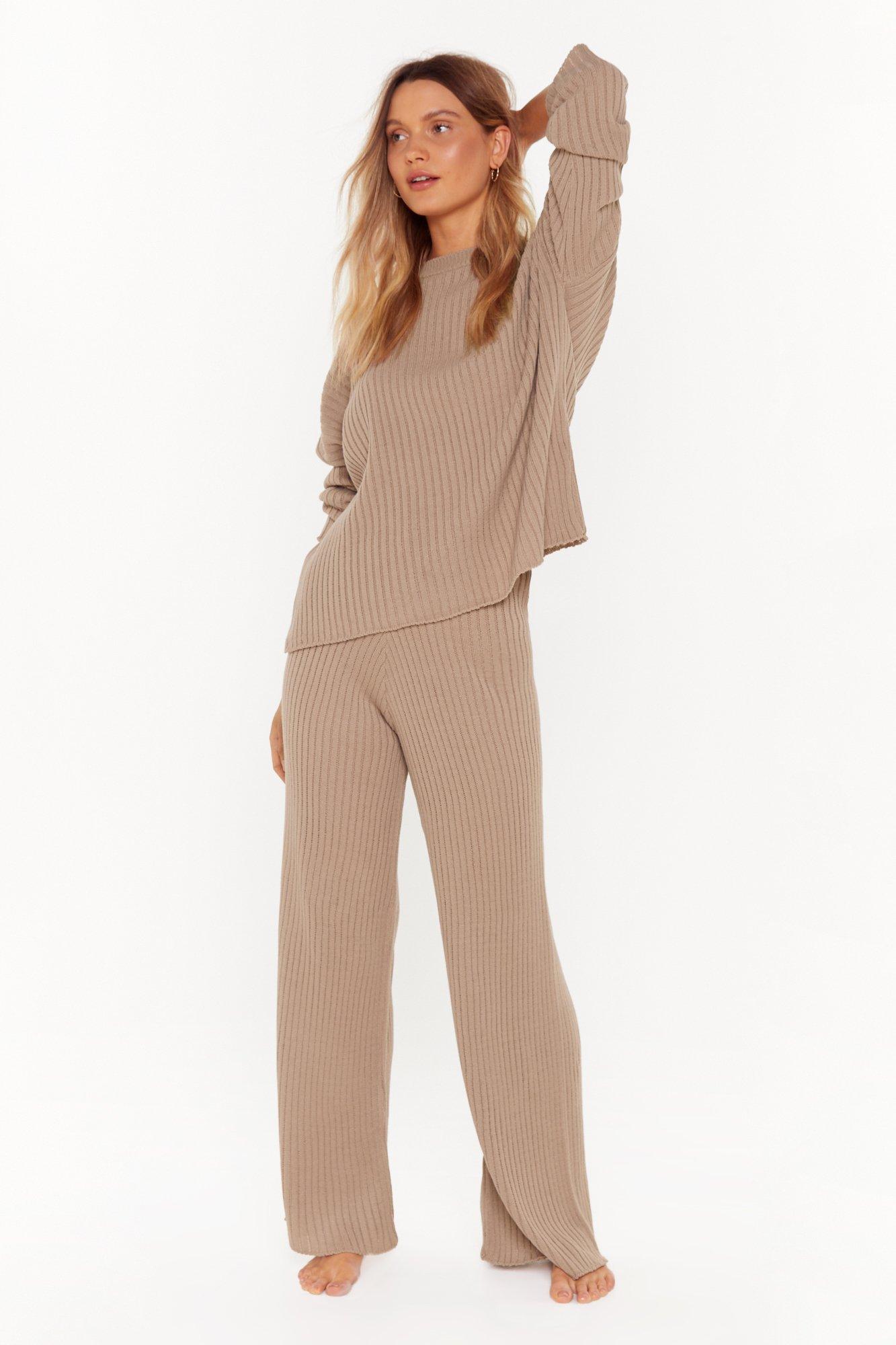 sweater top and pants set