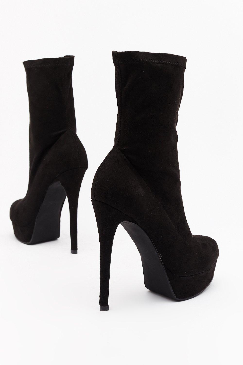 bottines chaussettes plateforme