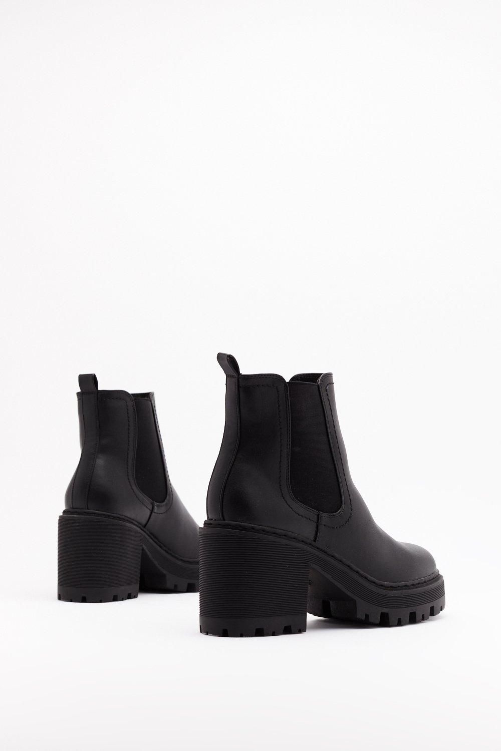 chelsea cleated ankle boots